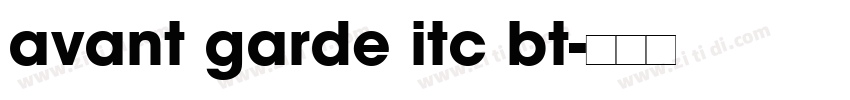avant garde itc bt字体转换